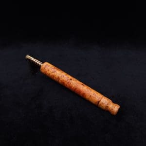 This image portrays Blunt XL Dynavap Burl Stem + Book-Matched M.P. - Exhibition Grade Amboyna Burl ☘ by Dovetail Woodwork.
