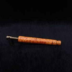 This image portrays Blunt XL Dynavap Burl Stem + Book-Matched M.P. - Exhibition Grade Amboyna Burl ☘ by Dovetail Woodwork.