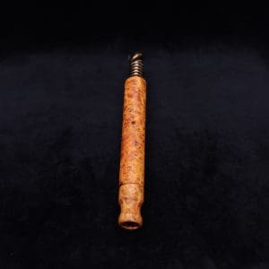 This image portrays Blunt XL Dynavap Burl Stem + Book-Matched M.P. - Exhibition Grade Amboyna Burl ☘ by Dovetail Woodwork.