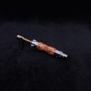This image portrays Vong[i] Burl Wood Sleeve-Exhibition Grade Amboyna Burl Wood by Dovetail Woodwork.