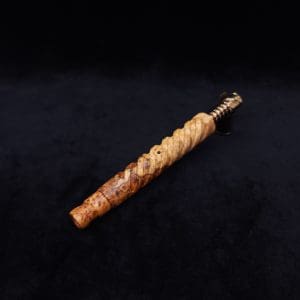 This image portrays The Helix Dynavap XL Burl Stem + Book-Matched Mouthpiece-NEW! ☘ by Dovetail Woodwork.