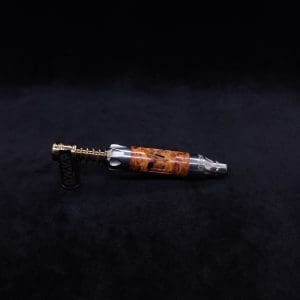 This image portrays Vong[i] Burl Wood Sleeve-Exhibition Grade Amboyna Burl Wood by Dovetail Woodwork.