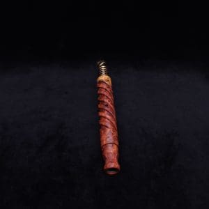 This image portrays The Helix Dynavap XL Burl Stem + Book-Matched Mouthpiece-NEW! ☘ by Dovetail Woodwork.