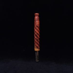 This image portrays The Helix Dynavap XL Burl Stem + Book-Matched Mouthpiece-NEW! ☘ by Dovetail Woodwork.