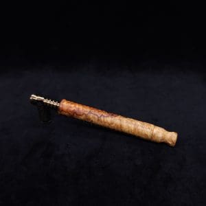 This image portrays Interlaced Design XL Dynavap Stem + Book-Matched M.P. - New! by Dovetail Woodwork.