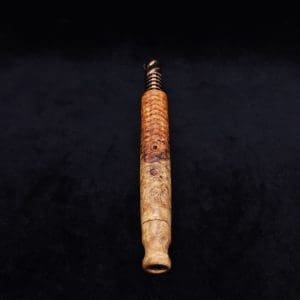 This image portrays Interlaced Design XL Dynavap Stem + Book-Matched M.P. - New! by Dovetail Woodwork.