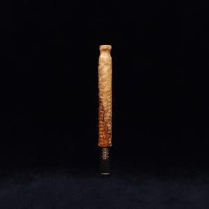 This image portrays Interlaced Design XL Dynavap Stem + Book-Matched M.P. - New! by Dovetail Woodwork.