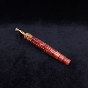 This image portrays Cross-Link Design XL Dynavap Stem + Book-Matched M.P. - New Design ☘ by Dovetail Woodwork.