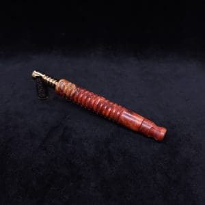 This image portrays Cross-Link Design XL Dynavap Stem + Book-Matched M.P. - New Design ☘ by Dovetail Woodwork.