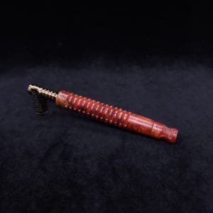 This image portrays Cross-Link Design XL Dynavap Stem + Book-Matched M.P. - New Design ☘ by Dovetail Woodwork.