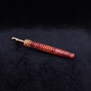 This image portrays Cross-Link Design XL Dynavap Stem + Book-Matched M.P. - New Design ☘ by Dovetail Woodwork.