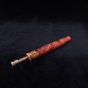 This image portrays Cross-Link Design XL Dynavap Stem + Book-Matched M.P. - New Design ☘ by Dovetail Woodwork.