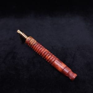 This image portrays Cross-Link Design XL Dynavap Stem + Book-Matched M.P. - New Design ☘ by Dovetail Woodwork.