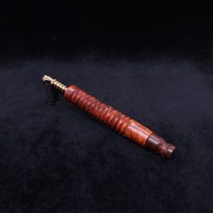 This image portrays Cross-Link Design XL Dynavap Stem + Matched Snakewood M.P. - New Design ☘ by Dovetail Woodwork.