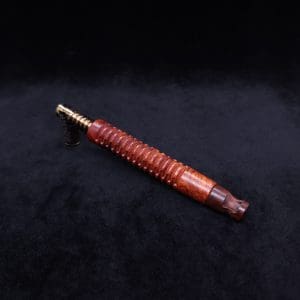 This image portrays Cross-Link Design XL Dynavap Stem + Matched Snakewood M.P. - New Design ☘ by Dovetail Woodwork.