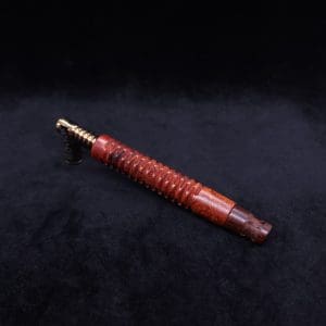 This image portrays Cross-Link Design XL Dynavap Stem + Matched Snakewood M.P. - New Design ☘ by Dovetail Woodwork.