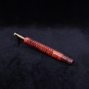 This image portrays Cross-Link Design XL Dynavap Stem + Matched Snakewood M.P. - New Design ☘ by Dovetail Woodwork.