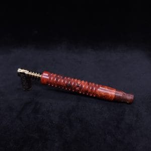 This image portrays Cross-Link Design XL Dynavap Stem + Matched Snakewood M.P. - New Design ☘ by Dovetail Woodwork.