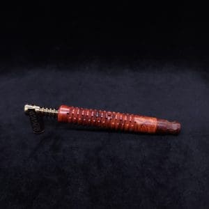 This image portrays Cross-Link Design XL Dynavap Stem + Matched Snakewood M.P. - New Design ☘ by Dovetail Woodwork.
