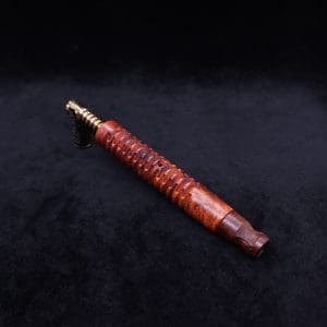 This image portrays Cross-Link Design XL Dynavap Stem + Matched Snakewood M.P. - New Design ☘ by Dovetail Woodwork.