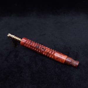 This image portrays Cross-Link Design XL Dynavap Stem + Matched Snakewood M.P. - New Design ☘ by Dovetail Woodwork.