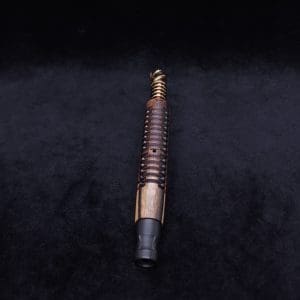 This image portrays Cross-Link Design XL Dynavap Stem + Matched Ebony M.P. - New Design ☘ by Dovetail Woodwork.
