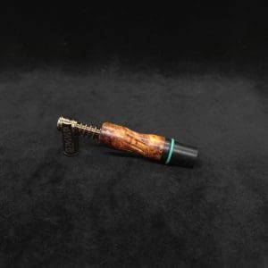 This image portrays Dynavap High Class Amboyna Burl/Ebony Wood14mm WPA/Stem-NEW! by Dovetail Woodwork.