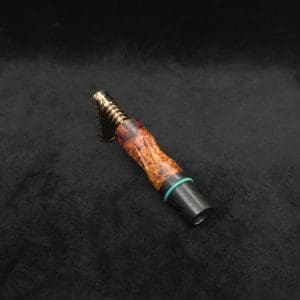 This image portrays Dynavap High Class Amboyna Burl/Ebony Wood14mm WPA/Stem-NEW! by Dovetail Woodwork.