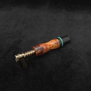 This image portrays Dynavap High Class Amboyna Burl/Ebony Wood14mm WPA/Stem-NEW! by Dovetail Woodwork.
