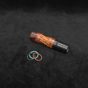 This image portrays Dynavap High Class Amboyna Burl/Ebony Wood14mm WPA/Stem-NEW! by Dovetail Woodwork.
