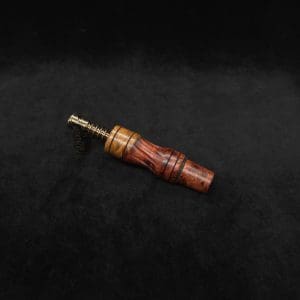 This image portrays Dynavap High Class Amboyna Burl Wood14mm WPA/Stem-NEW! by Dovetail Woodwork.