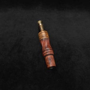 This image portrays Dynavap High Class Amboyna Burl Wood14mm WPA/Stem-NEW! by Dovetail Woodwork.