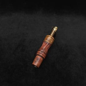 This image portrays Dynavap High Class Amboyna Burl Wood14mm WPA/Stem-NEW! by Dovetail Woodwork.