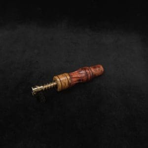 This image portrays Dynavap High Class Amboyna Burl Wood14mm WPA/Stem-NEW! by Dovetail Woodwork.