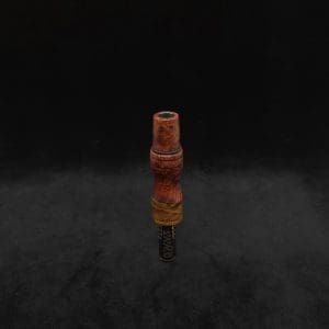 This image portrays Dynavap High Class Amboyna Burl Wood14mm WPA/Stem-NEW! by Dovetail Woodwork.