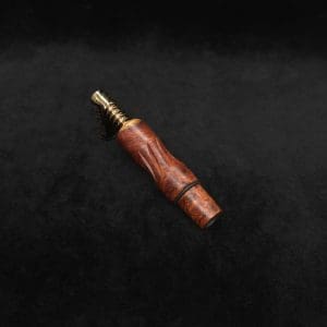 This image portrays Dynavap High Class Amboyna Burl Wood14mm WPA/Stem-NEW! by Dovetail Woodwork.