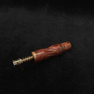 This image portrays Dynavap High Class Amboyna Burl Wood14mm WPA/Stem-NEW! by Dovetail Woodwork.