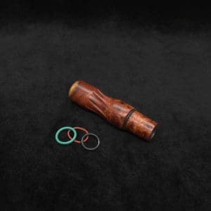 This image portrays Dynavap High Class Amboyna Burl Wood14mm WPA/Stem-NEW! by Dovetail Woodwork.