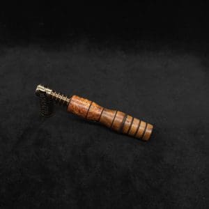 This image portrays Dynavap Specialty Mixed Burl Wood 14mm WPA/Stem-NEW! by Dovetail Woodwork.