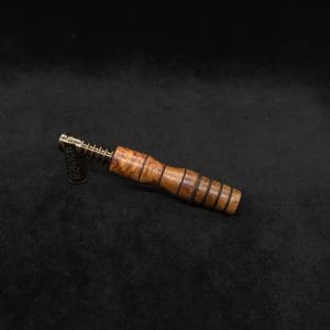 This image portrays Dynavap Specialty Mixed Burl Wood 14mm WPA/Stem-NEW! by Dovetail Woodwork.
