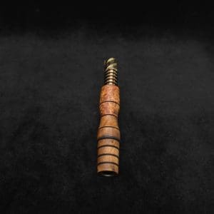 This image portrays Dynavap Specialty Mixed Burl Wood 14mm WPA/Stem-NEW! by Dovetail Woodwork.