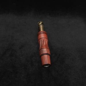 This image portrays Dynavap High Class Redheart Wood 14mm WPA/Stem-NEW! by Dovetail Woodwork.