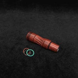 This image portrays Dynavap High Class Redheart Wood 14mm WPA/Stem-NEW! by Dovetail Woodwork.