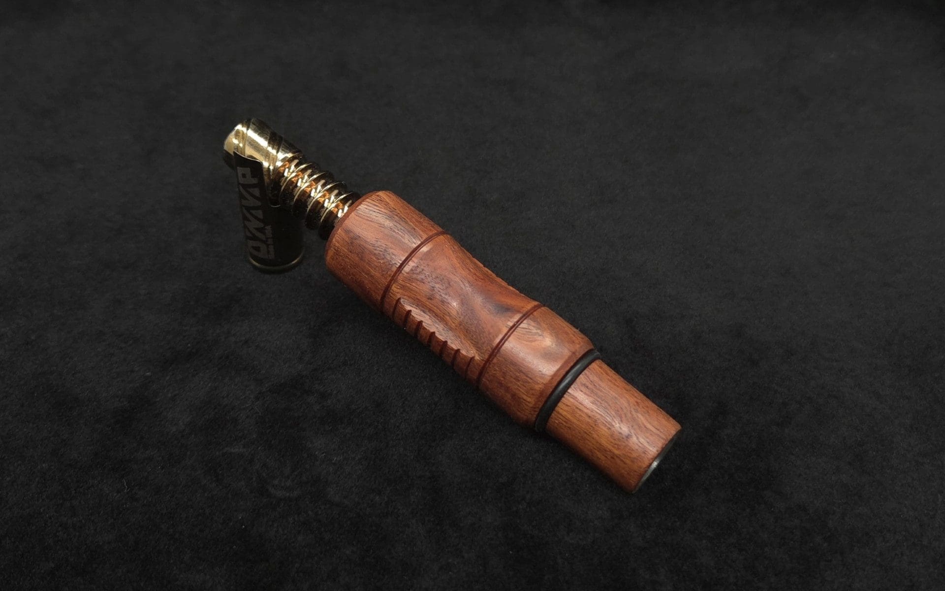 This image portrays Dynavap High Class Eucalyptus Wood 14mm WPA/Stem-NEW! by Dovetail Woodwork.