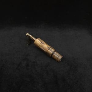 This image portrays Dynavap High Class Black Limba Burl Wood 14mm WPA/Stem-NEW! by Dovetail Woodwork.