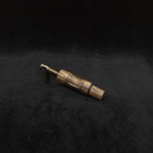 This image portrays Dynavap High Class Black Limba Burl Wood 14mm WPA/Stem-NEW! by Dovetail Woodwork.