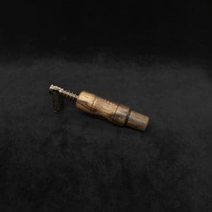 This image portrays Dynavap High Class Black Limba Burl Wood 14mm WPA/Stem-NEW! by Dovetail Woodwork.