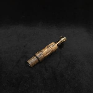 This image portrays Dynavap High Class Black Limba Burl Wood 14mm WPA/Stem-NEW! by Dovetail Woodwork.
