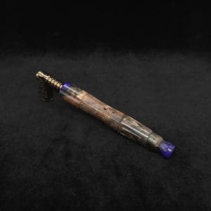 This image portrays The King's Stem XL Burl Hybrid Dynavap Midsection + Book-Matched M.P. - NEW DESIGN ☘ by Dovetail Woodwork.