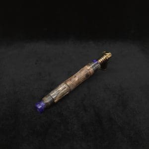 This image portrays The King's Stem XL Burl Hybrid Dynavap Midsection + Book-Matched M.P. - NEW DESIGN ☘ by Dovetail Woodwork.